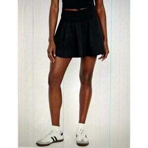 Old Navy Women's High-Waisted Cloud Go-Dry Comfy Skort w/Pocket Black Size XL